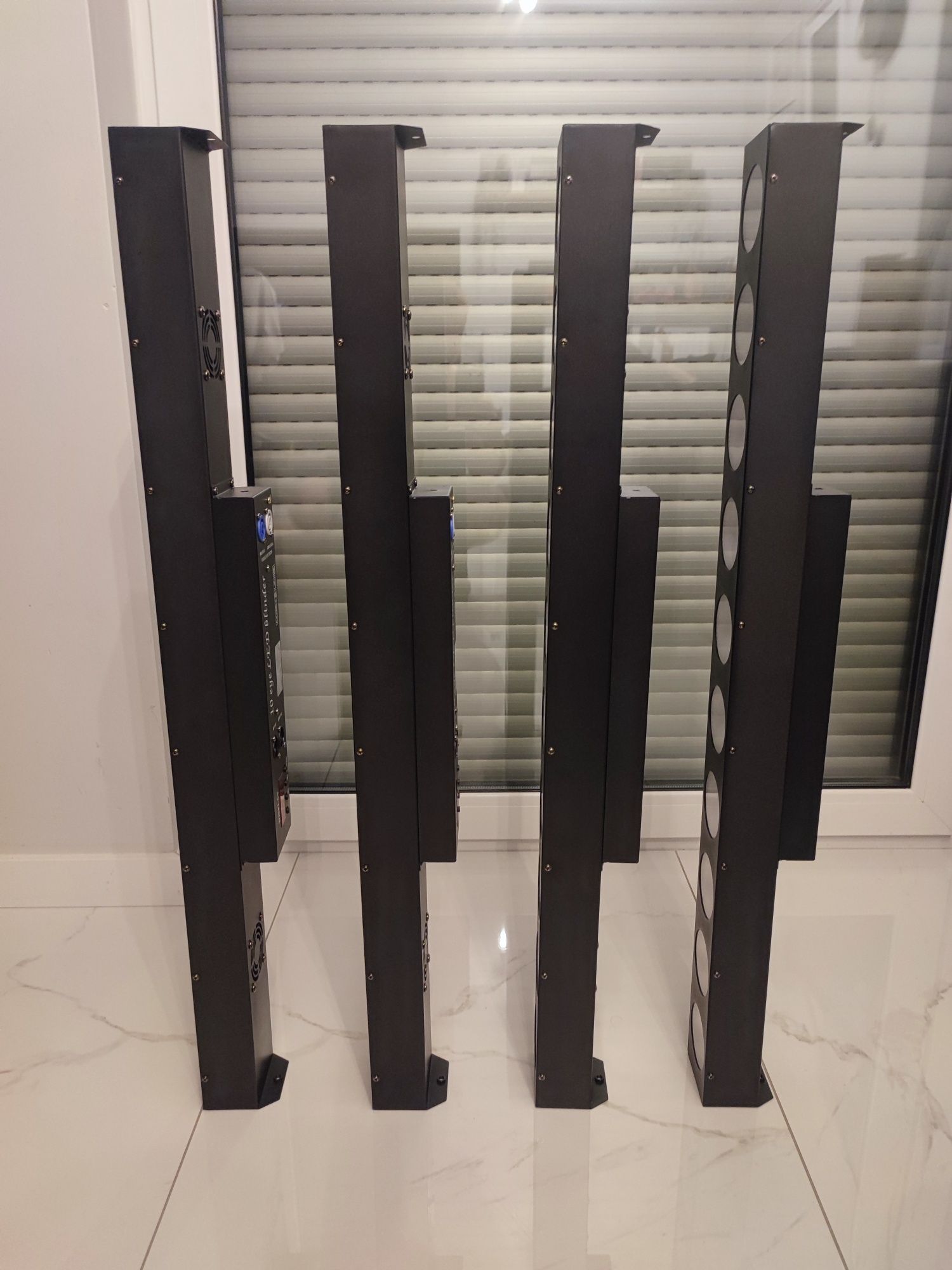 4 x LED BAR COB 10x10W 4 in 1 RGBW 100W DMX powercon nowy zestaw mocne
