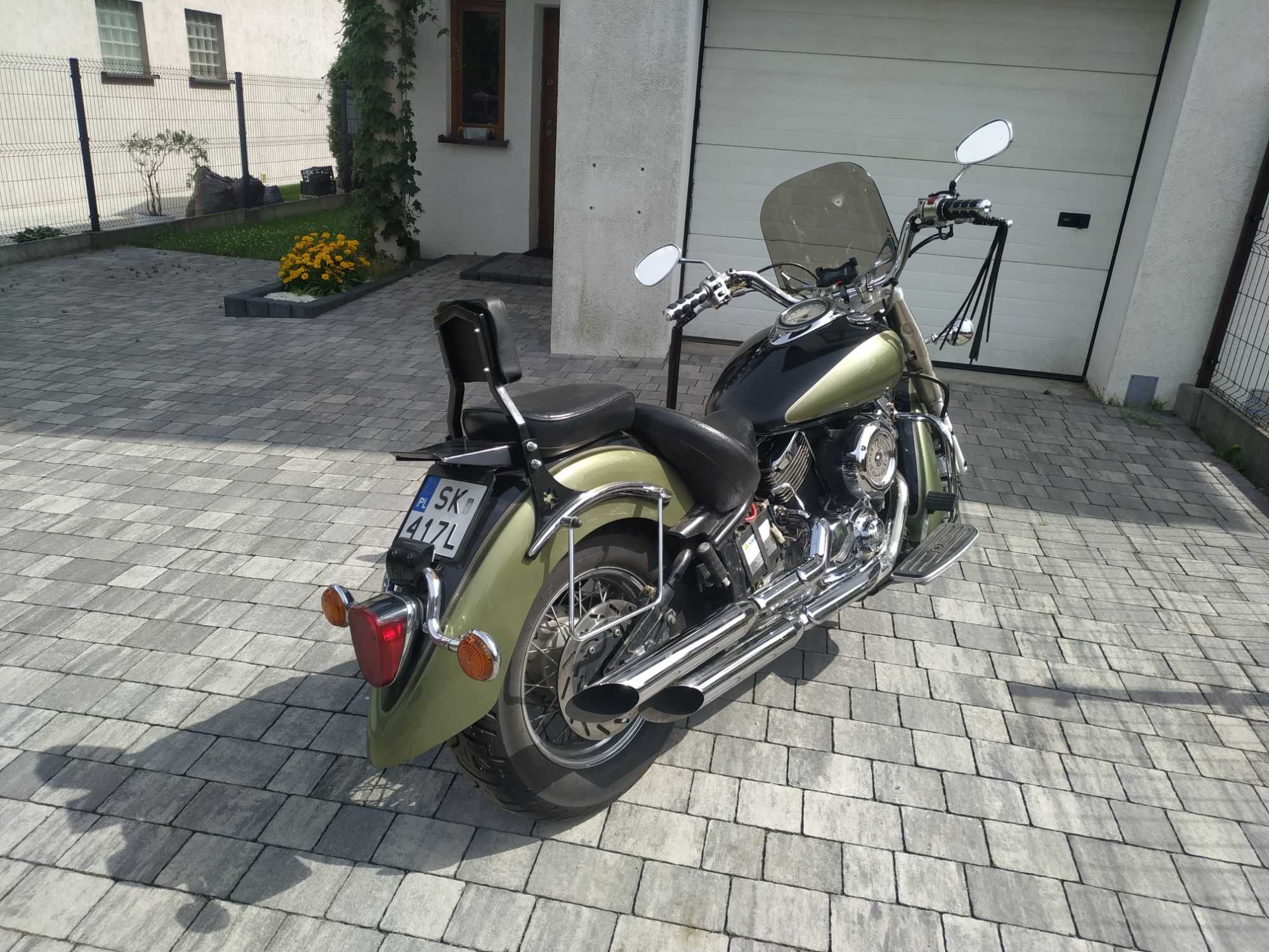 Yamaha XVS 1100; V-Star (Drag Star) zielony 2003r. mały przebieg