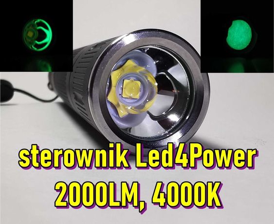 Zmodowany Convoy S3, elementy GITD, sterownik Led4Power, 2000LM