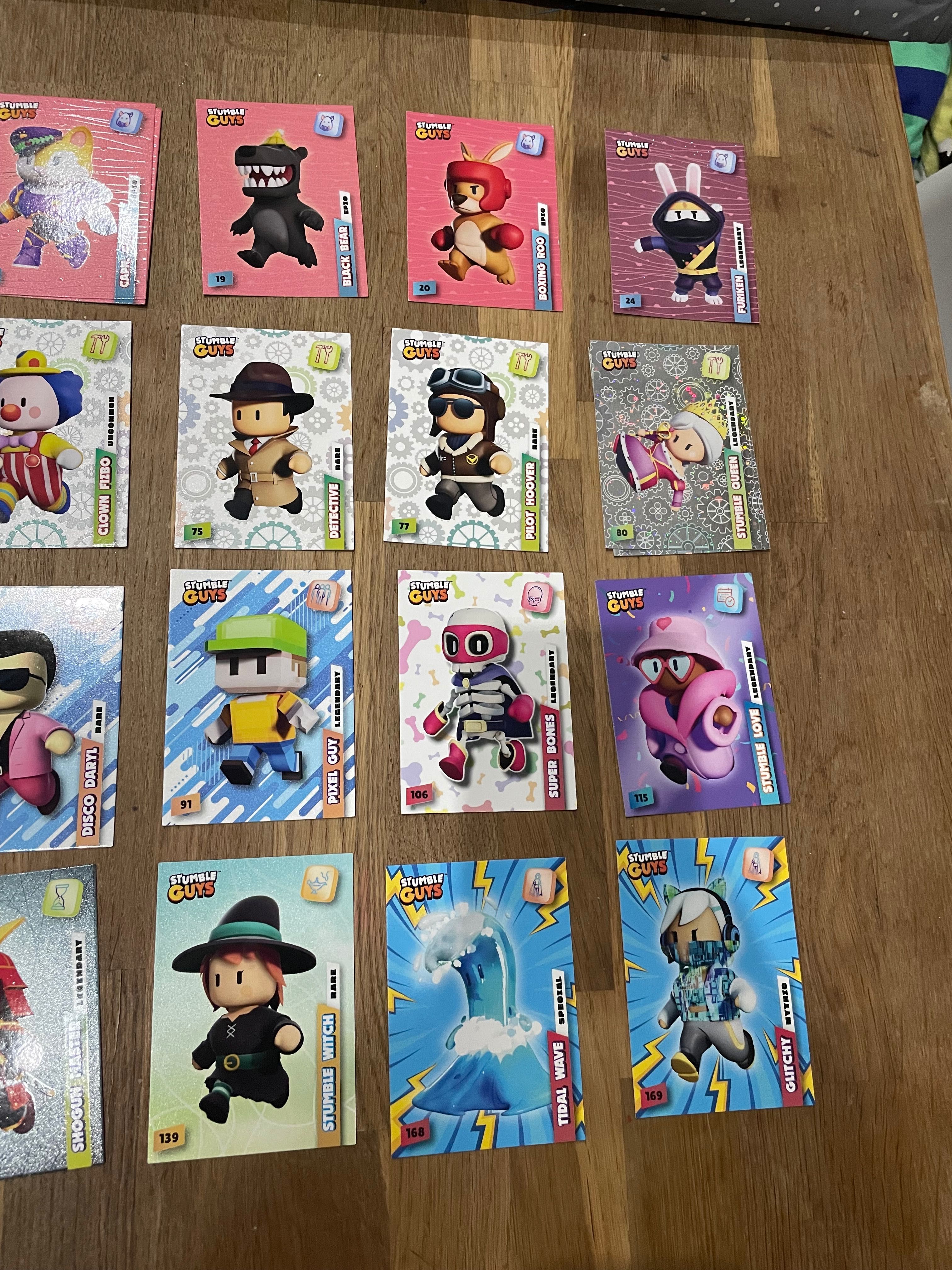 Cartas e cromos Stumble Guys