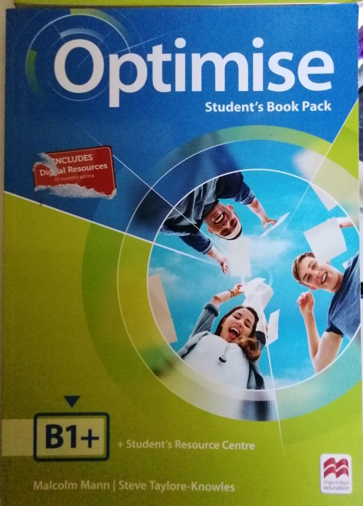 Livro Instituto Inglês "Optimize B1+"