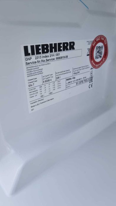 Zamrażarka Liebherr GNP 2313, wys.144,7cm,NoFrost,VarioSpace,FrostSafe