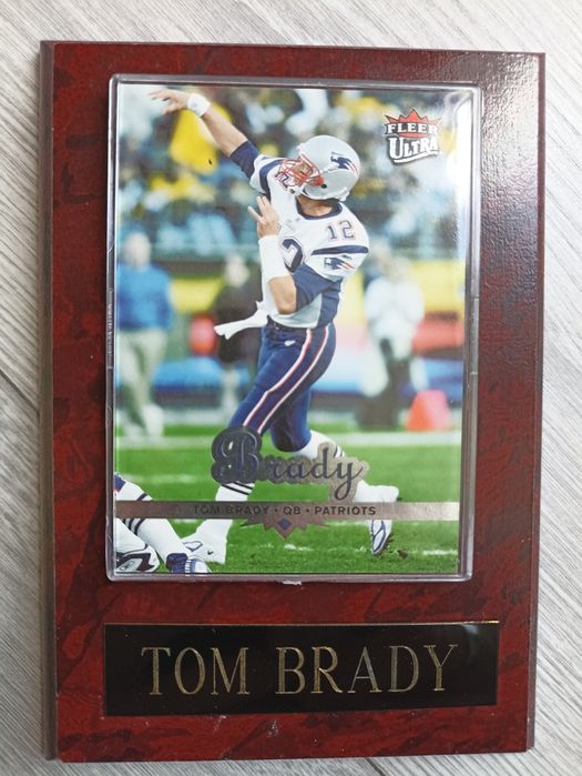 NFL carta Tom Brady emoldurada