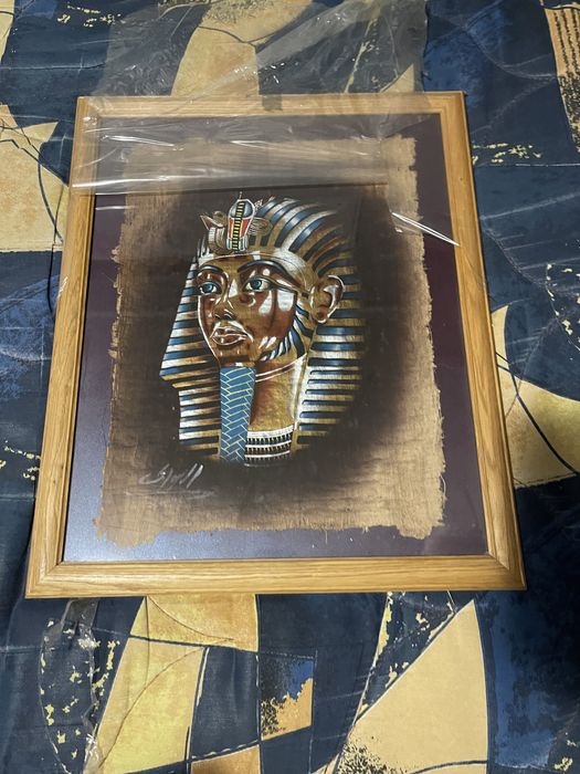 Картина фараон давній єгипет папірус в рамці