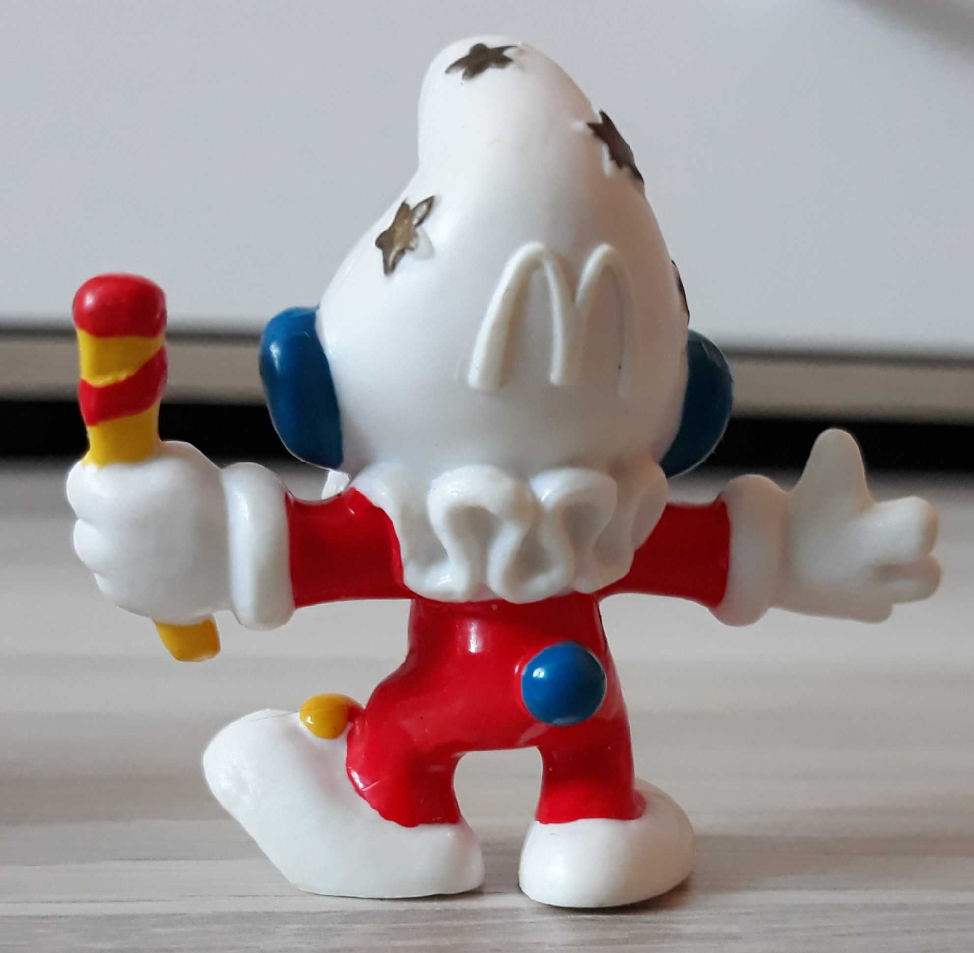 Peyo Smerfy Smerf Klaun figurka 1996r McD's 5cm