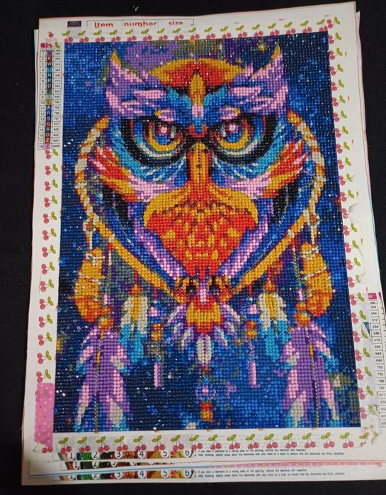 Telas feitas em Diamond Painting