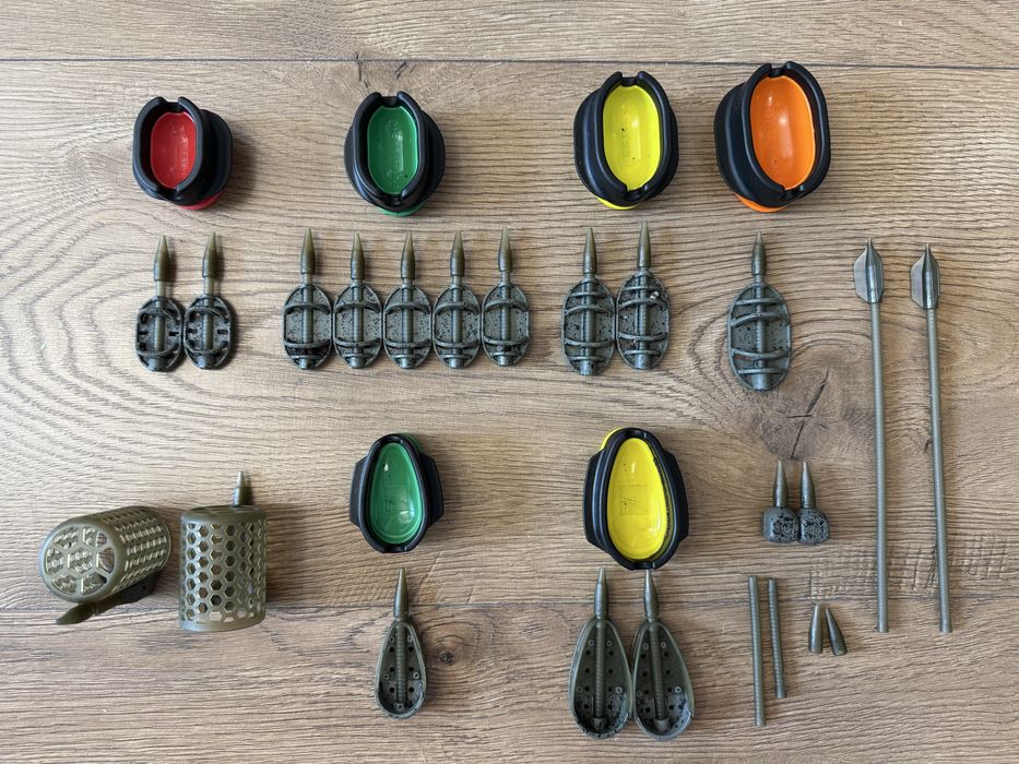 Akcesoria do nęcenia preston, podajniki, foremki, szklanki, bombki