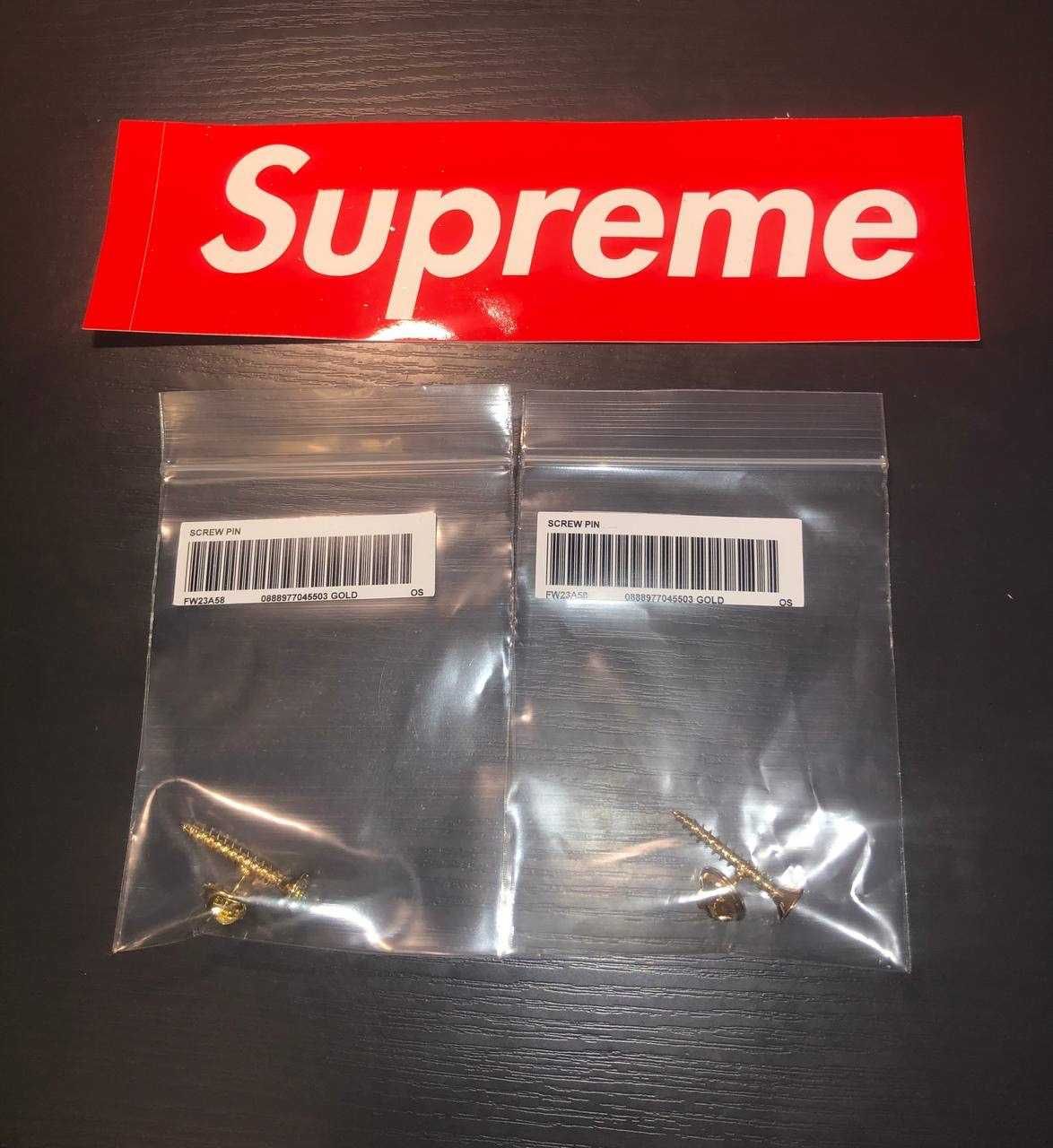 Supreme Screw Pin, Гудзик Suprme. FW23A58. (Gold). Оригінал !