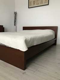 Łóżko Malm rama łóżka i zagłówek z półkami ikea