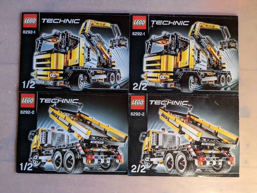 LEGO Technic 8292 Podnośnik Ciężarówka Komplet Instrukcje Pudełko