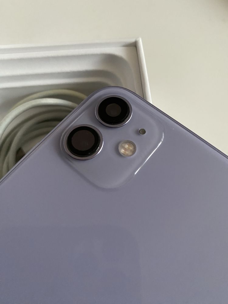 Apple Iphone 11 64gb purple fioletowy bdb stan, bateria 81%