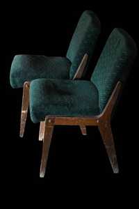 Krzesła AGA Chierowski drewniane retro vintage prl art deco
