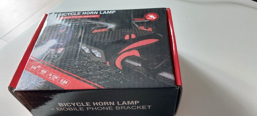 LED lampa rowerowa z ładowarką