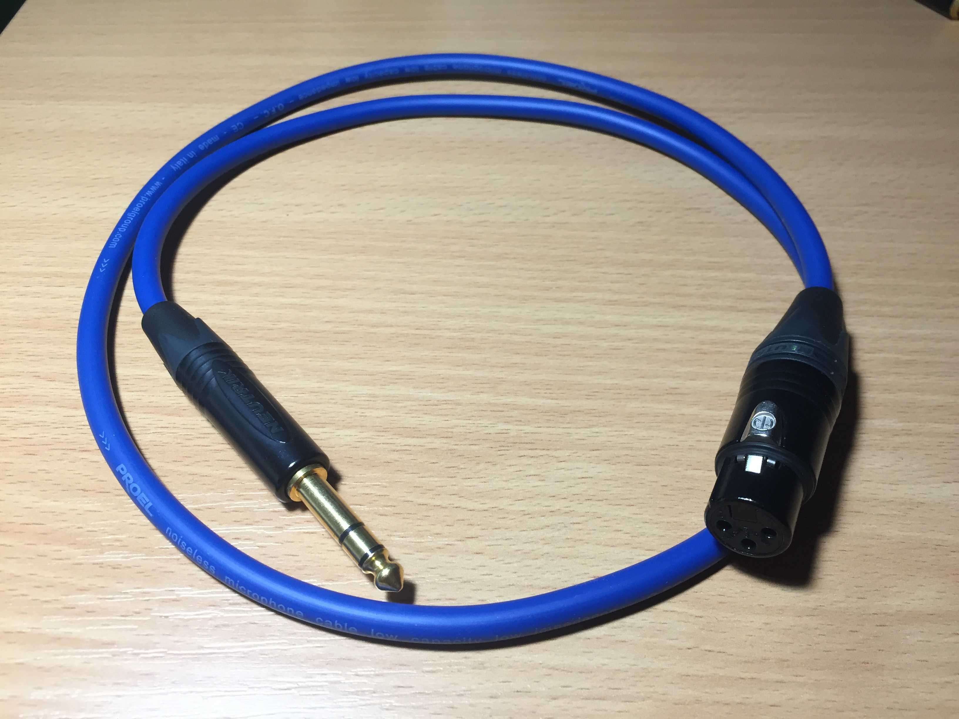 Коммутационный / межблочный балансный аудио кабель XLR / Jack - 1 м