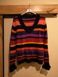 Sweter Hema L 40 w paski kolorowy