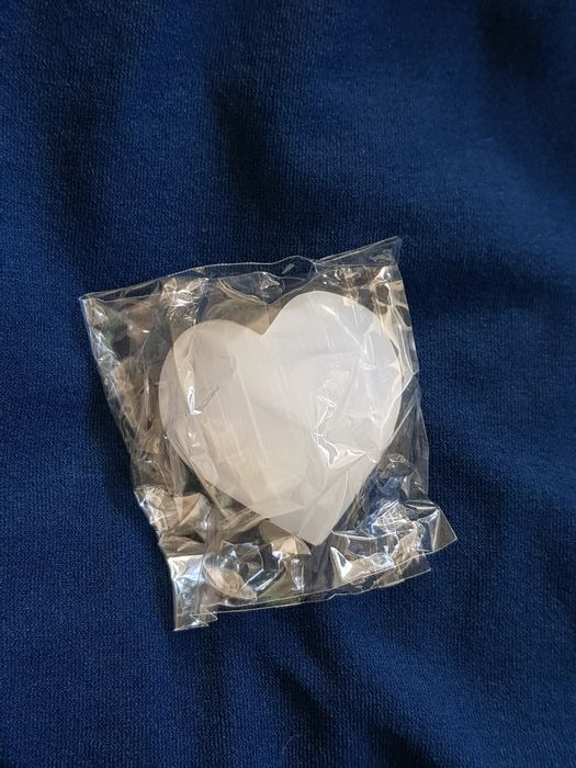 Pedra cristal selenita coração