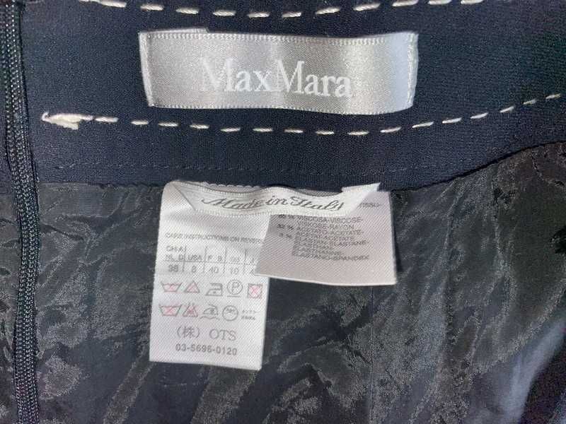 Spódnica MaxMara S czarna klasyczna elegancka włoska vintage retro