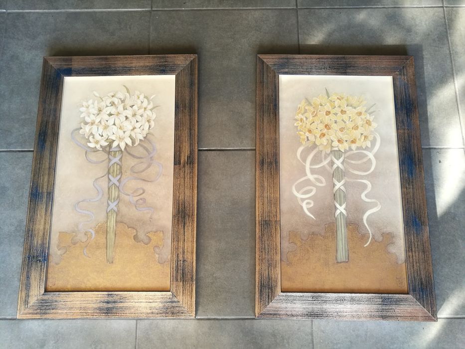Dois quadros Bouquets