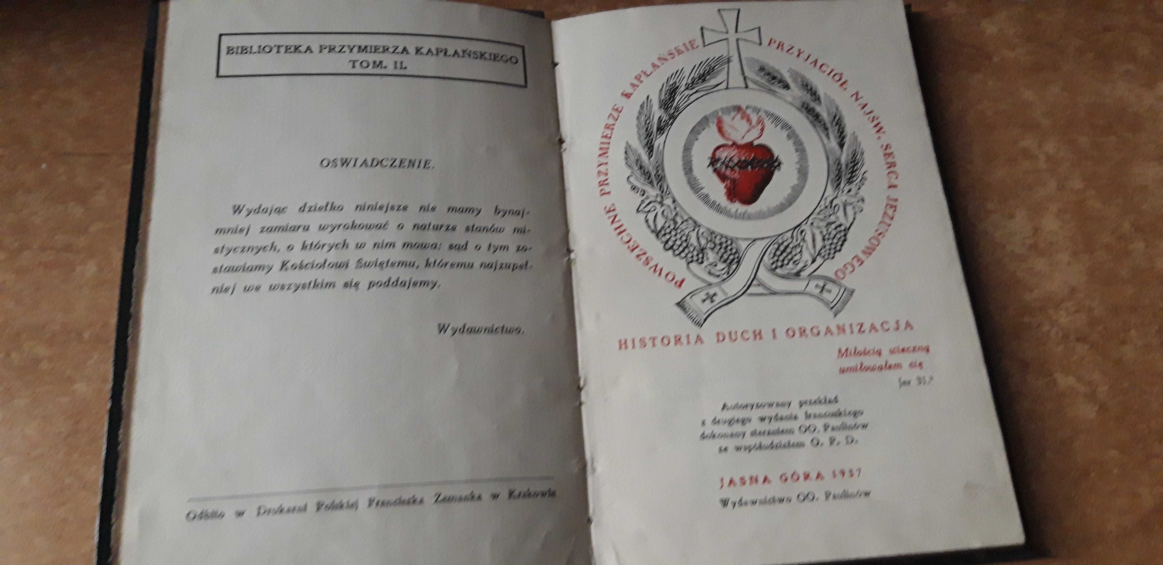 Powszechne Przymierze  Kapłańskie -Jasna Góra 1937, opr.,zdjecia arch.