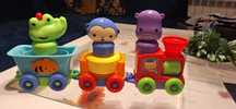 Fisher price pociąg ze zwierzątkami