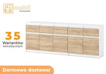 Duża Komoda Best Oleksa 200cm 5D/5SZ Do Przedpokoju Darmowa Dostawa