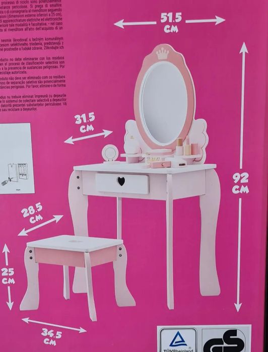 Дитячий дерев'яний туалетний столик Mini Matters