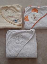 3 toalhas banho bebé capuz c/ Ursinhos ZARA HOME, Prenino
