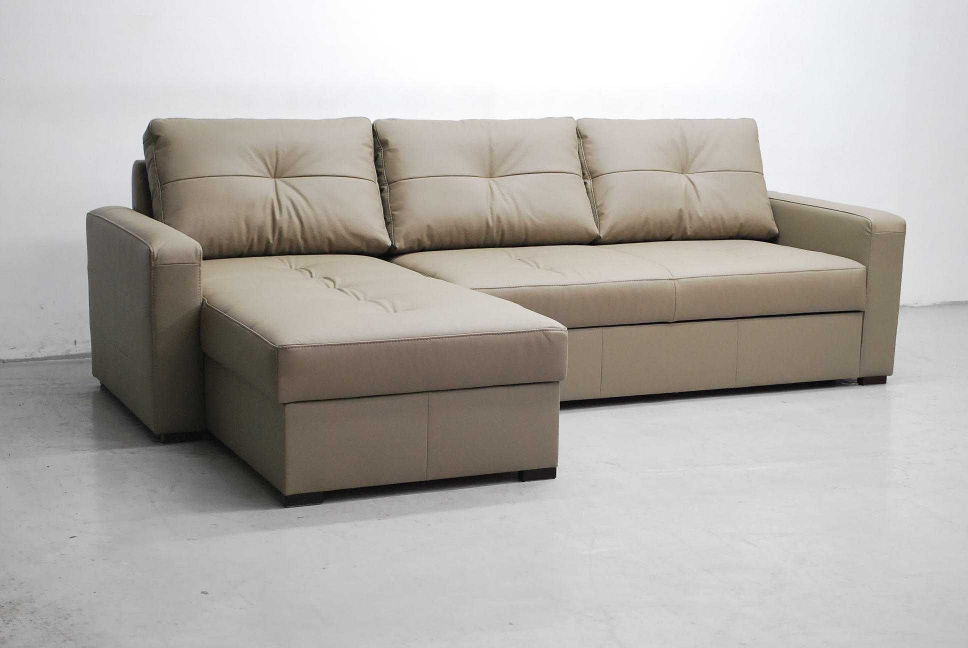 SKÓRA NATURALNA NAROŻNIK spanie pojemnik 4119 kanapa, sofa rogówka