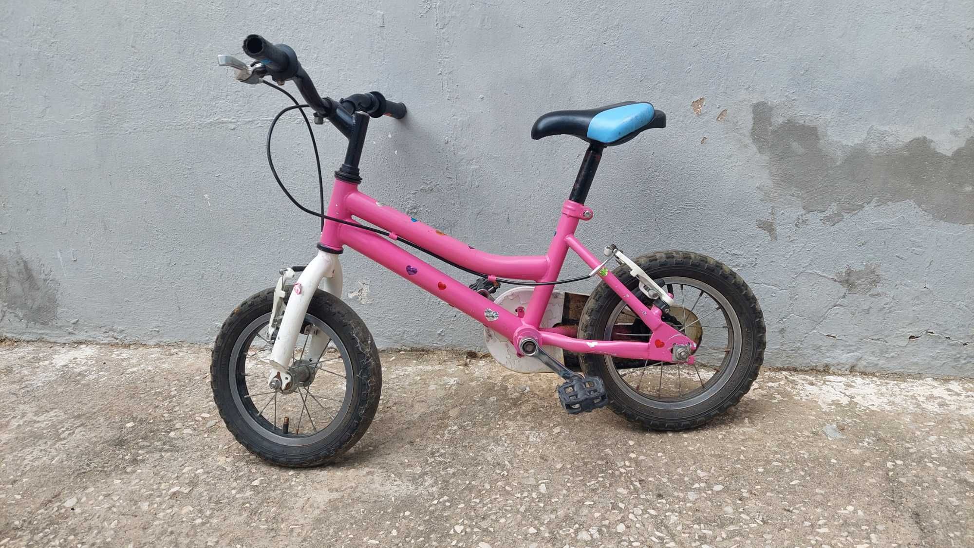 Bicicleta criança Rosa 12"
