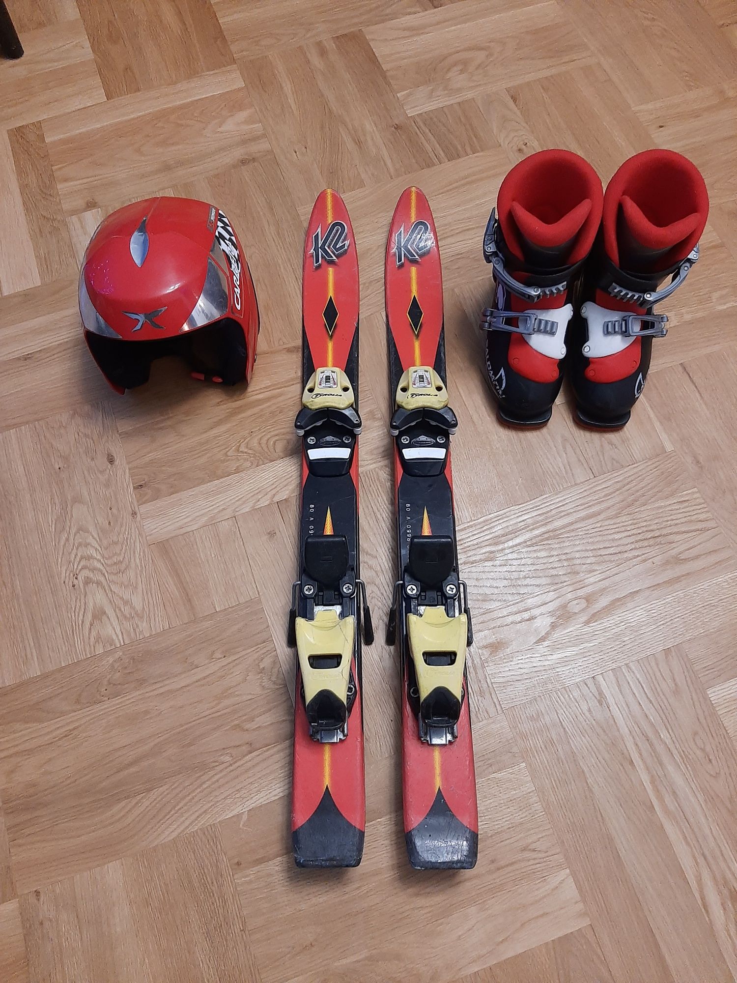 Narty k2 kask Carrera buty Salomon