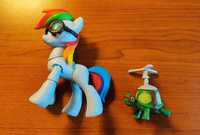 My Little Pony Rainbow Dash i żółw Tank figurki