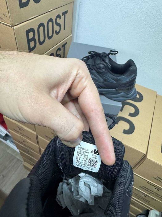 Кроссовки New Balance 9060 КОЖА / Нью Беленс 9060 черные 37 38 39