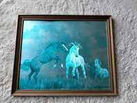 Obraz konie w galopie Rosemary Sarah Welch rama nadruk błyszczący koń