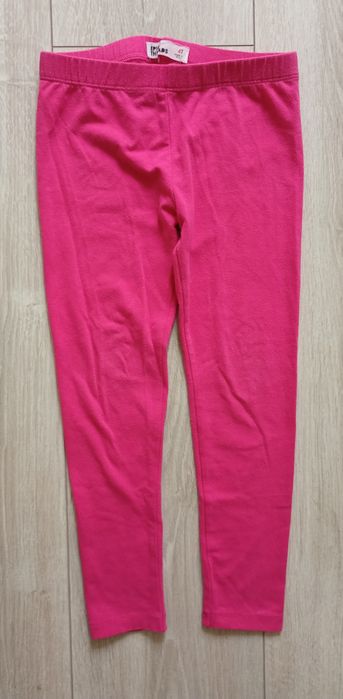 Różowe, długie legginsy 104/110 cm