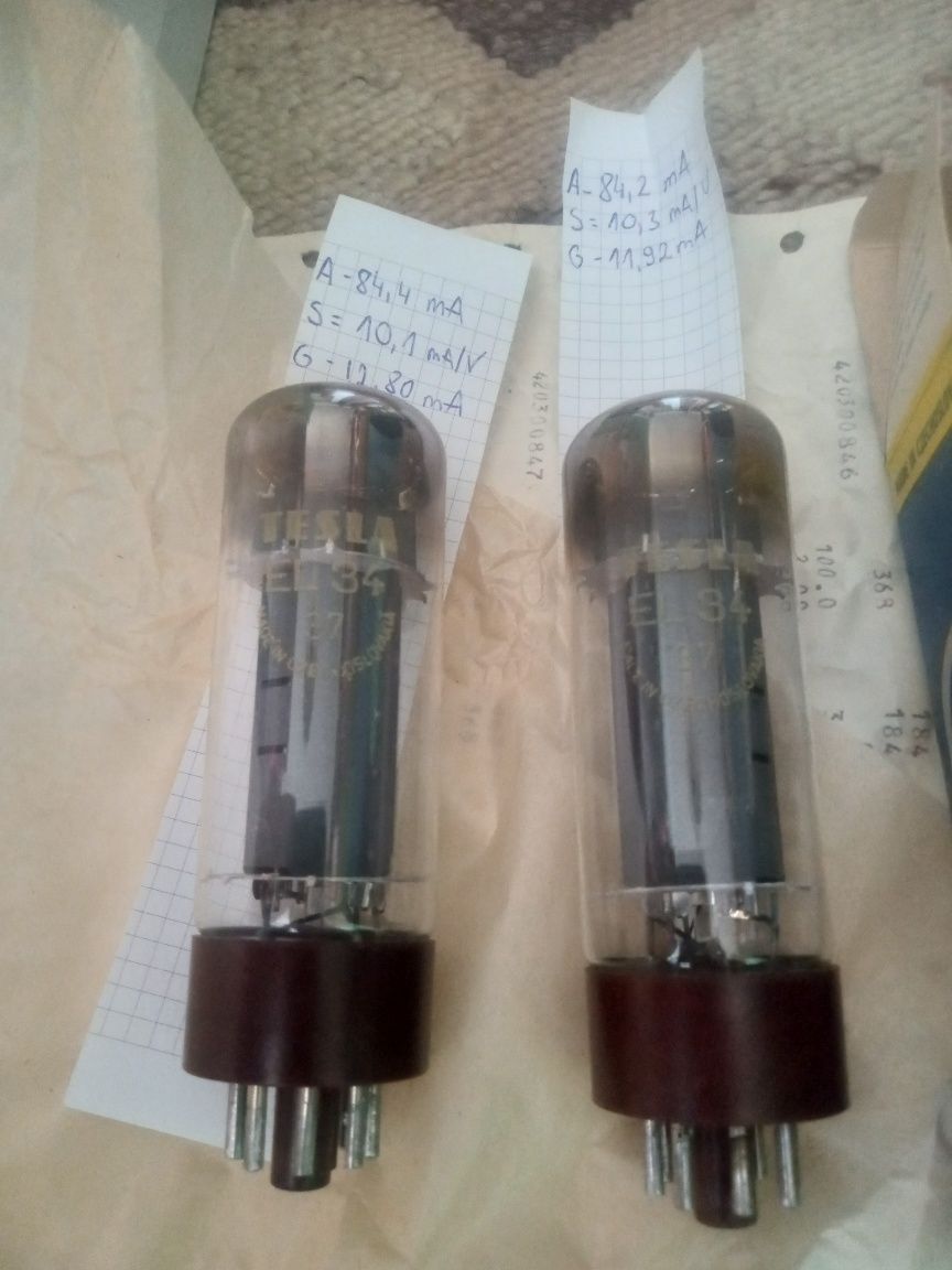 Para lamp elektronowych Tesla el34