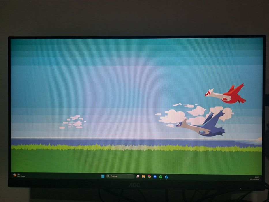 2 Monitores Gaming AOC 24G2U 144Hz + Suporte