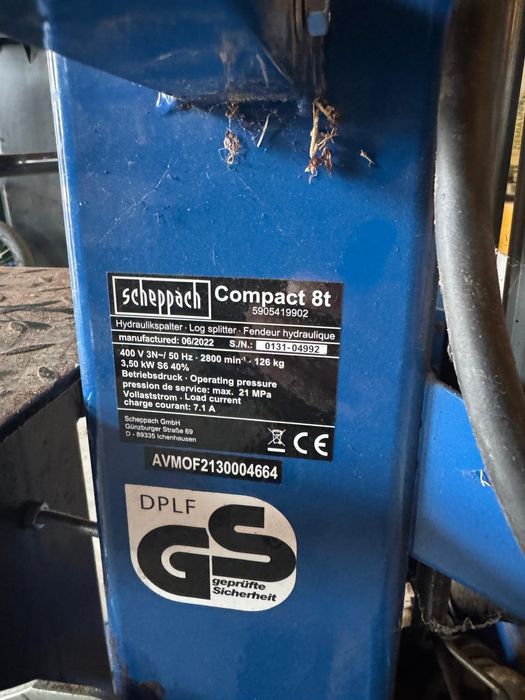 Łuparka do drewna Scheppach 15 ton .