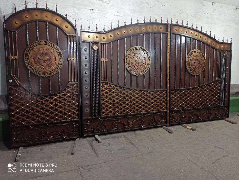 Декоративні металеві вставки для воріт та огорожі Лазерна різка металу