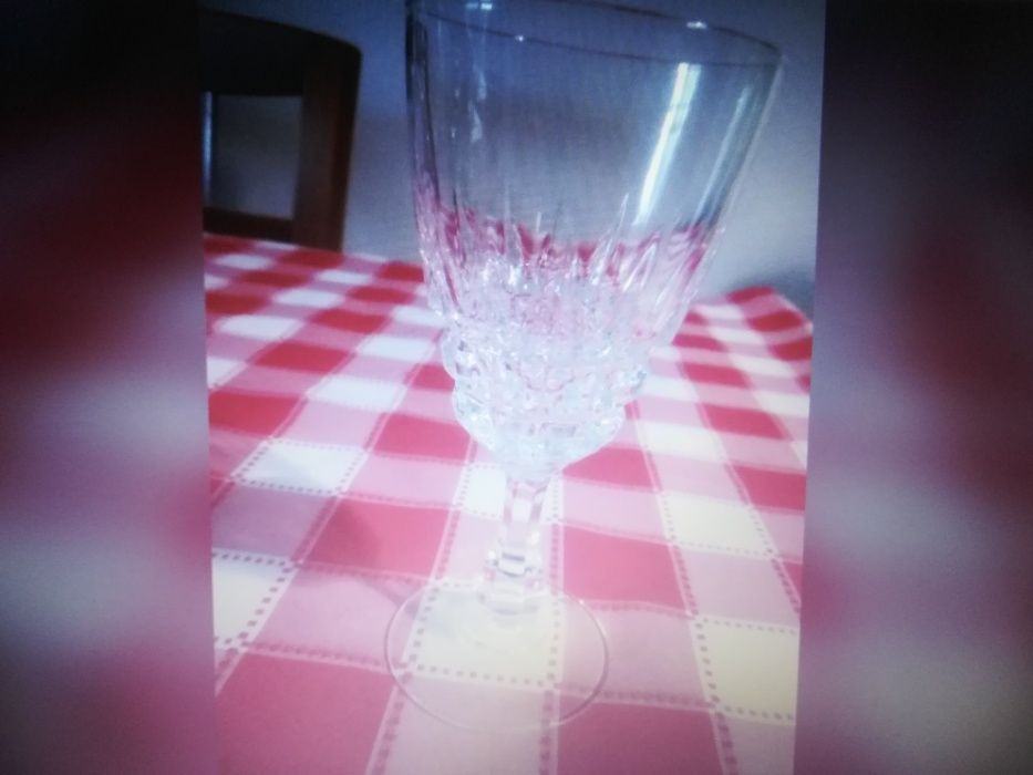serviço de copos de cristal