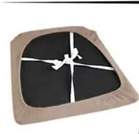 Szare pokrowce na krzesła, 4 sztuki