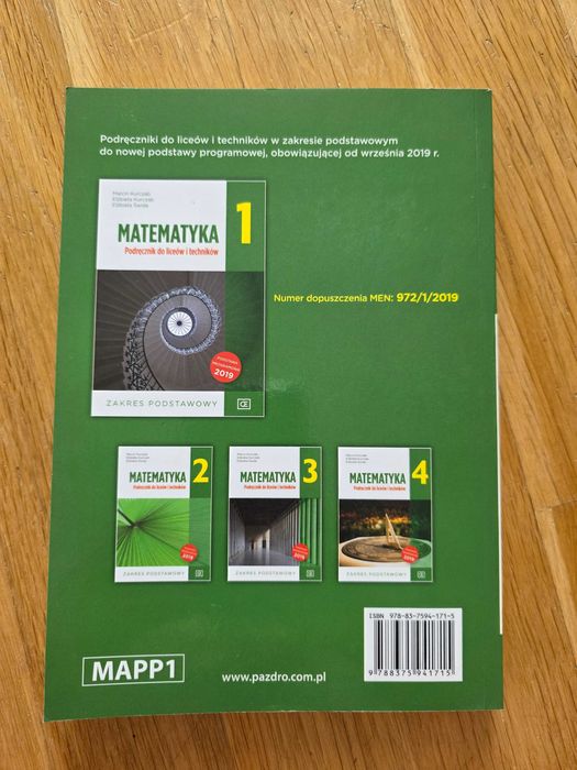 Matematyka podręcznik do liceów i techników 1 zakres podstawowy