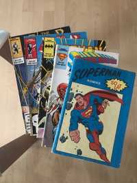 Komiks PRL superman, Batman, punisher