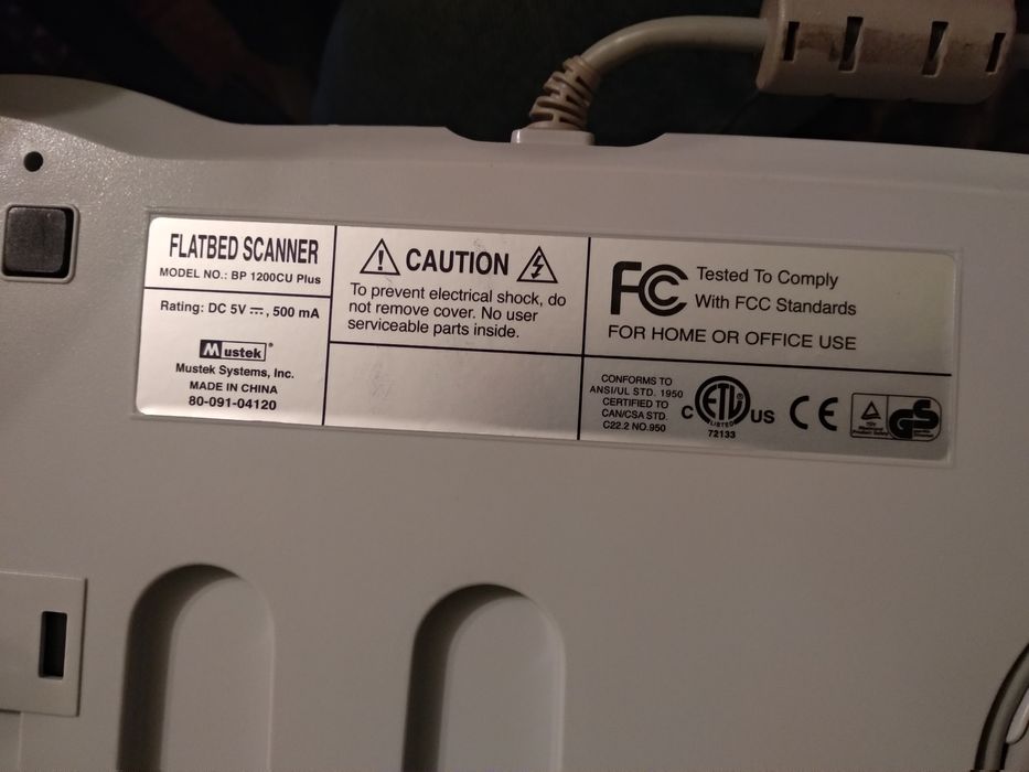 Комп'ютерний сканер Mustek BearPaw 1200 CU Plus