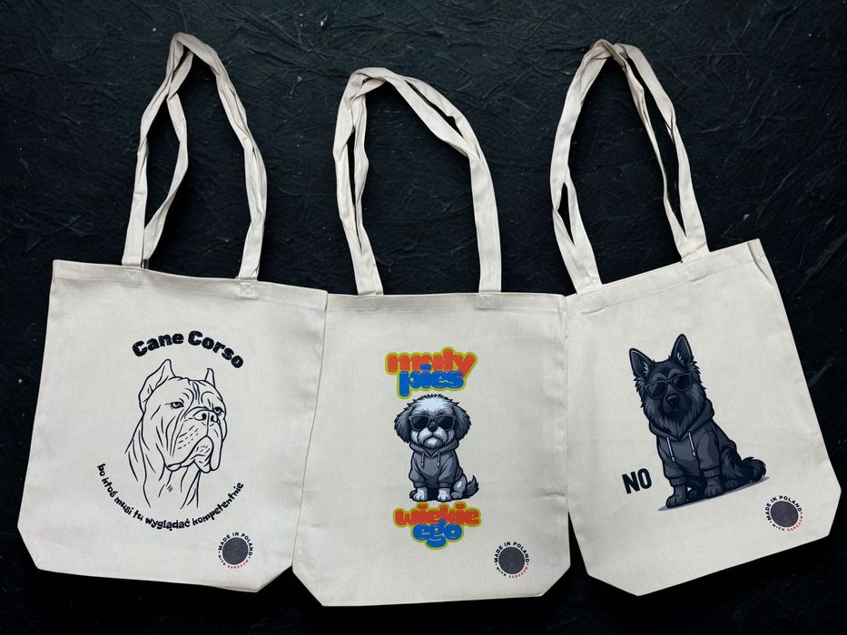 Torba bawełniana, tote bag, torba na ramię, nadruk , śmieszne