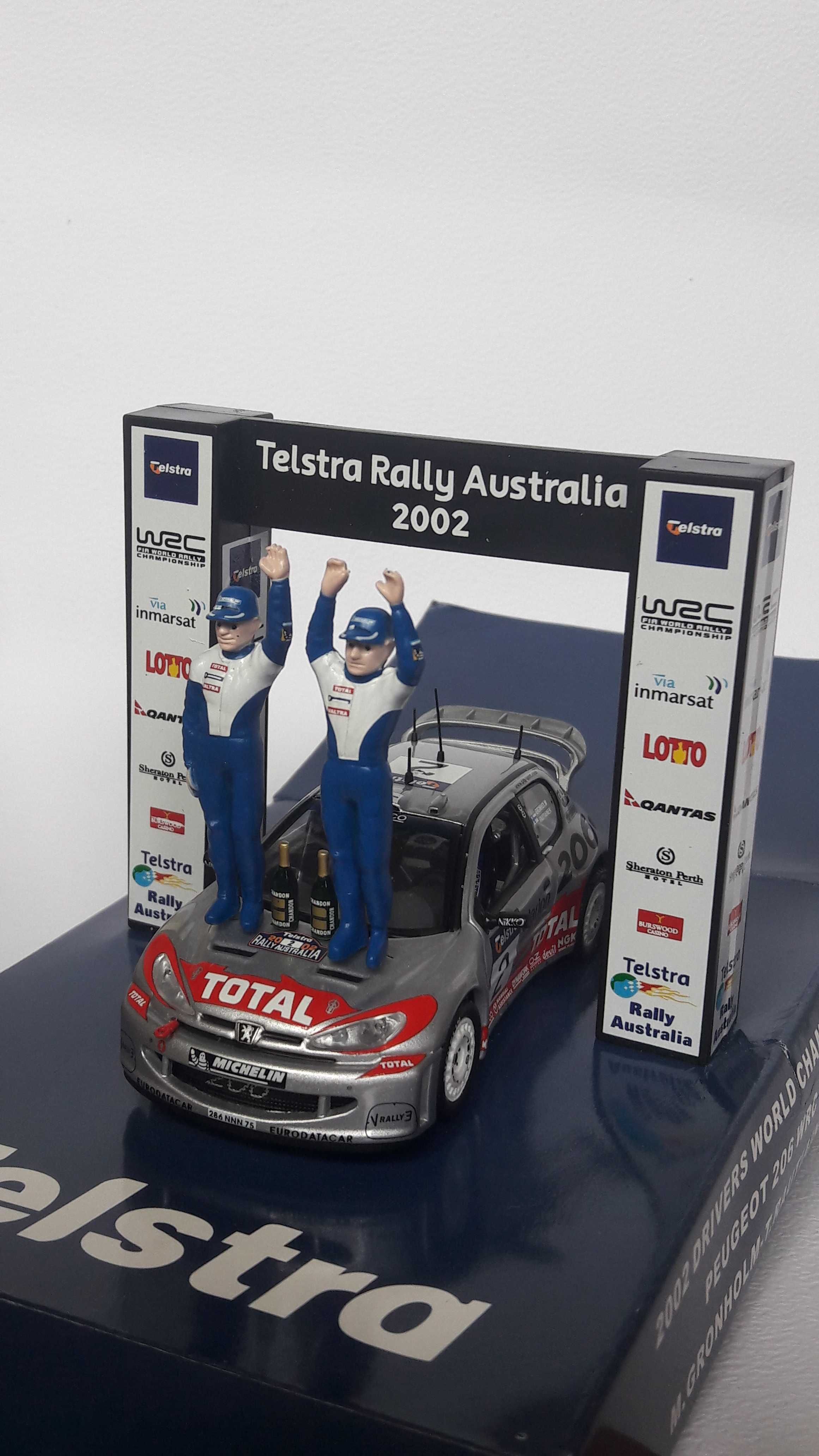 Коллекционная модель IXO Peugeot 206 WRC World Champion 2002 г, 1/43