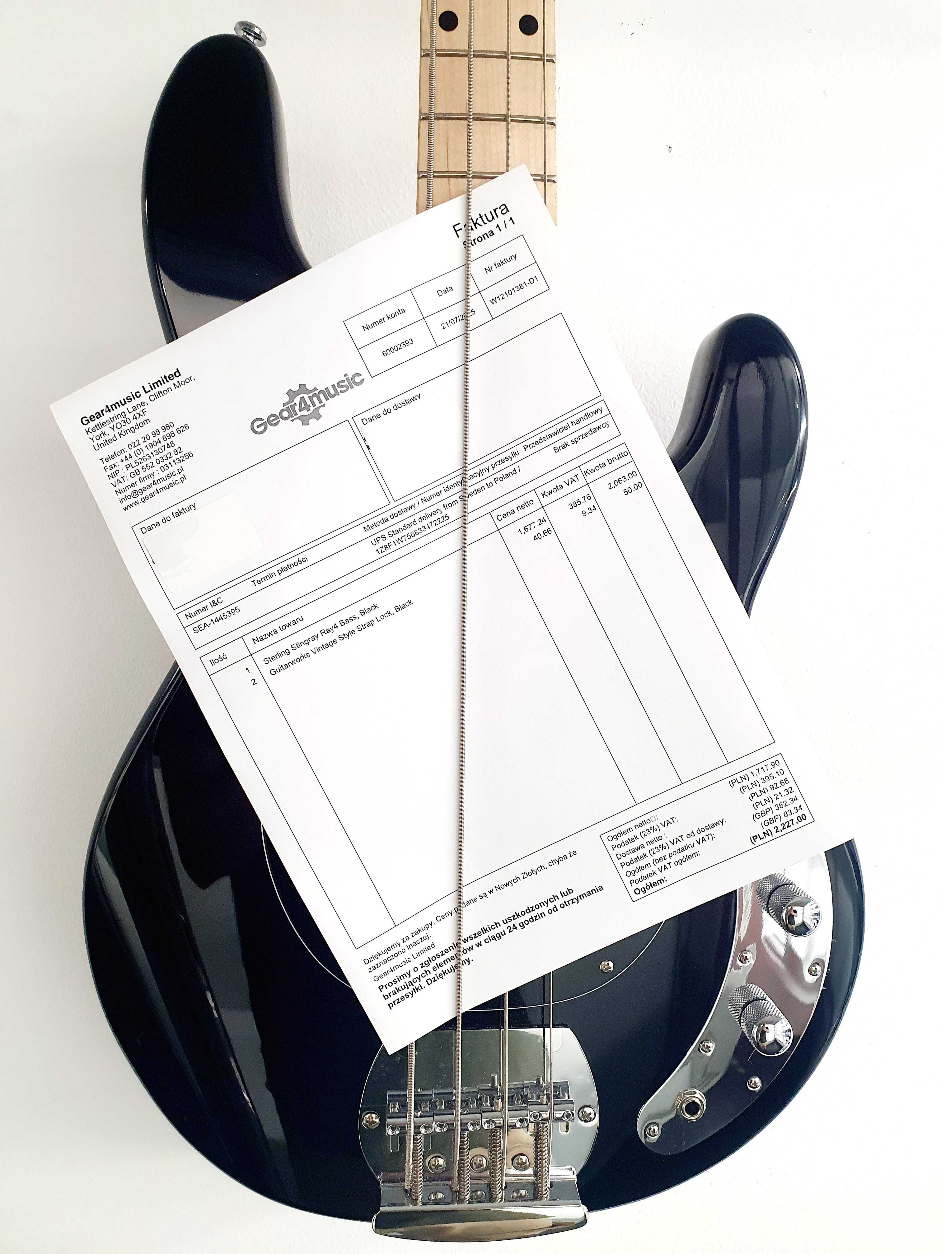 Gitara Basowa Sterling by Music Man Stingray Ray4