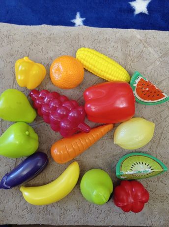 овощи и фрукты игрушечные