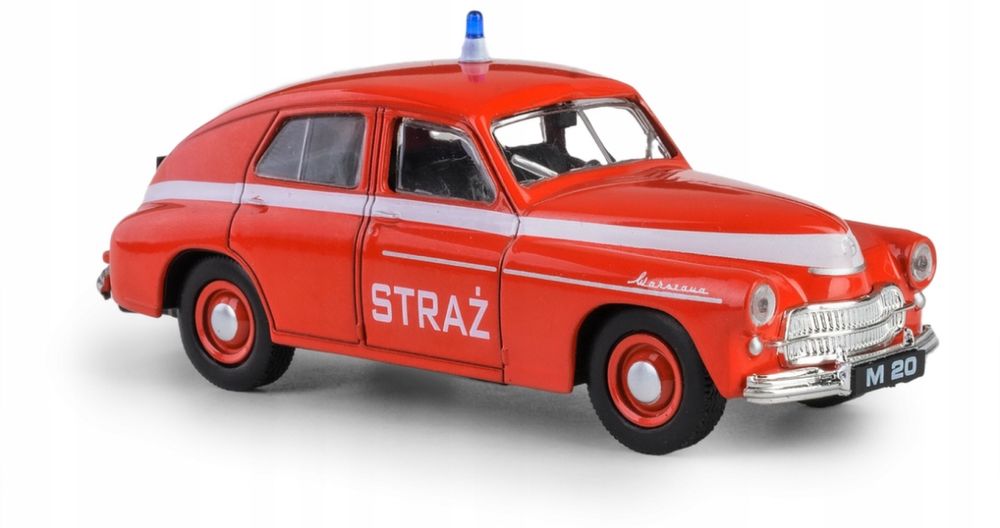 Samochód Model Warszawa M-20 Straż kolekcja PRL