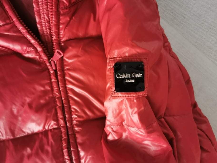 Calvin Klein bordowa kurtka wiosenna jesienna s m