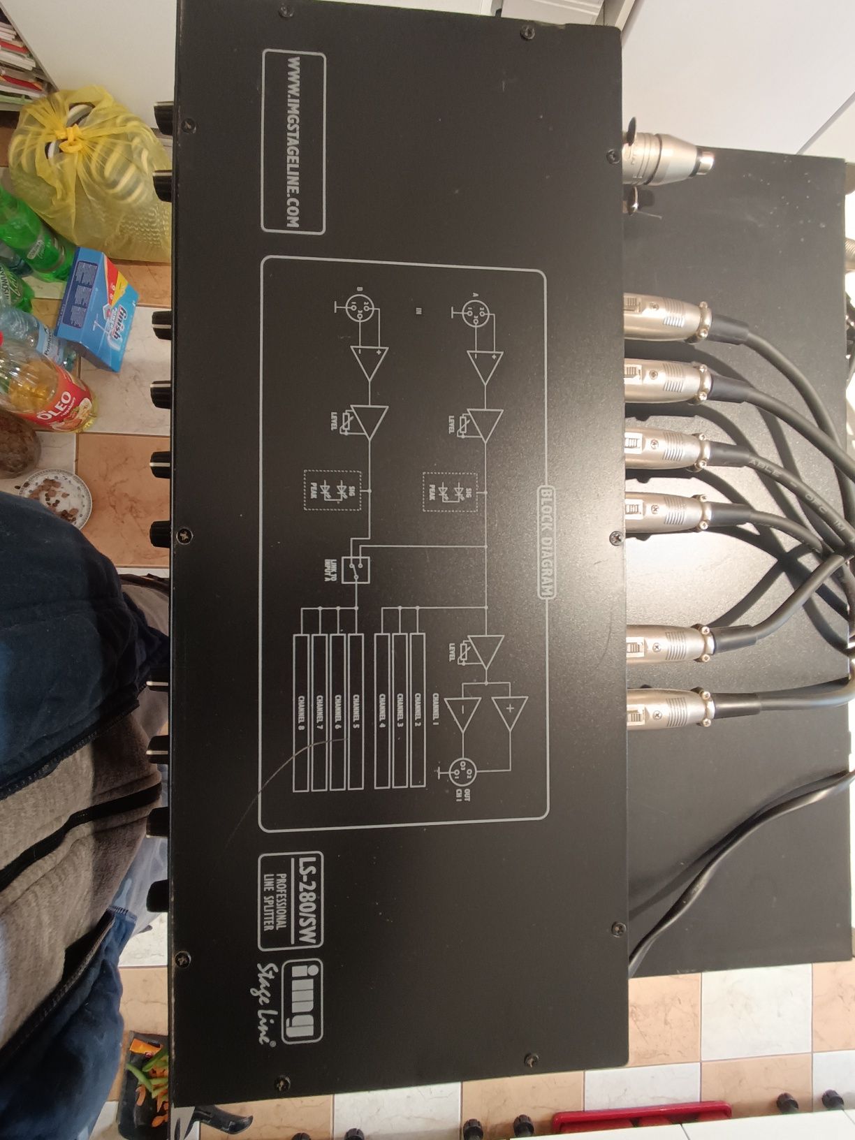 Wzmacniacz IMG STA-1508 +splitter IMG LS-280/SW